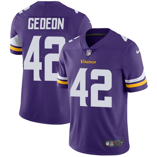Minnesota Vikings #42 Limited Ben Gedeon Purple Nike NFL Home Men Jersey Vapor Untouchable